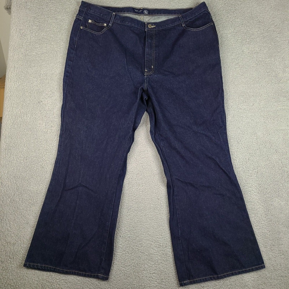 Venezia Jeans Womens 26 Blue Denim Pants Boot Cut High Rise 44x31‎